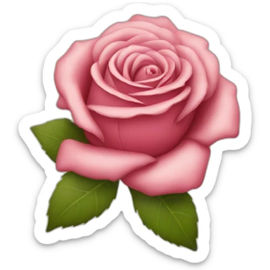 Rose with a smile sticker