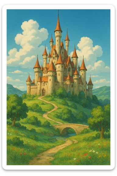castle fairy tales sticker