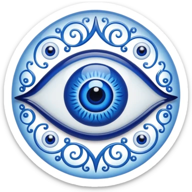 evil eye souvenir sticker