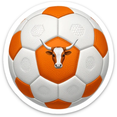 Texas women’s longhorn soccer ball  sticker