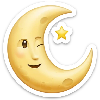 KIDNEY WITH MOON  sticker