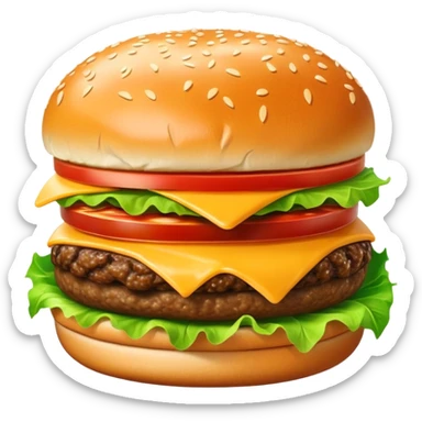 cheeseburger sticker