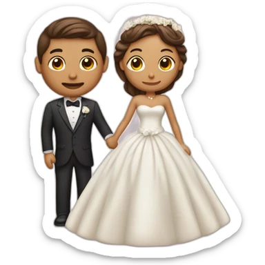 homme qui demmande une femme en mariage sticker