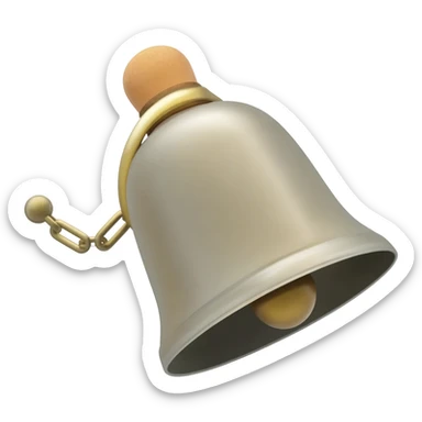 plain sqare-shaped cowbell on a collar sticker