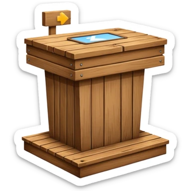 soapbox podium sticker