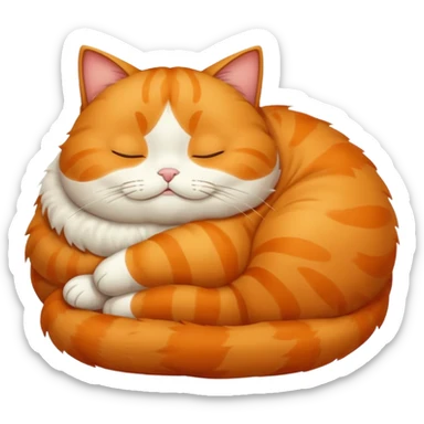 Fat cat sticker