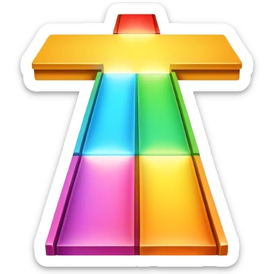 symbolic threshold line being crossed or limit reached sticker
