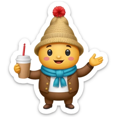 changuito tierno y fiestero en distinntas poses sticker