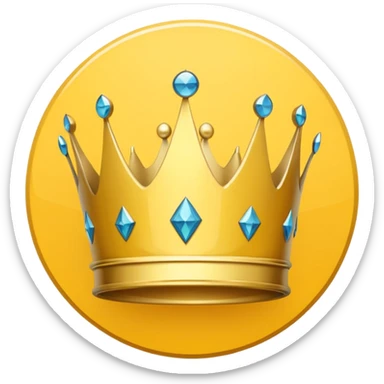A yellow crown icon centered on a pale yellow circle, with a small ‘Pro’ tag  sticker
