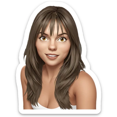 girl in car interior sticker