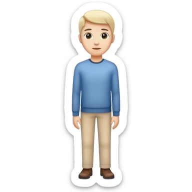 Person with excellent posture standing tall and straight sticker