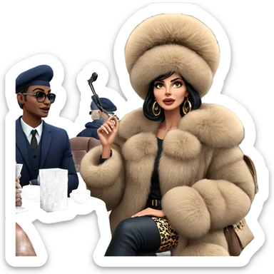 sophisticated street style trio sticker