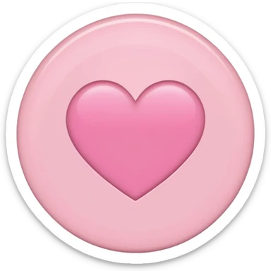 "Plain light pink circle emoji. No heart, face, or icons. Match the Notion pink heart (🩷) color and subtle gloss." sticker
