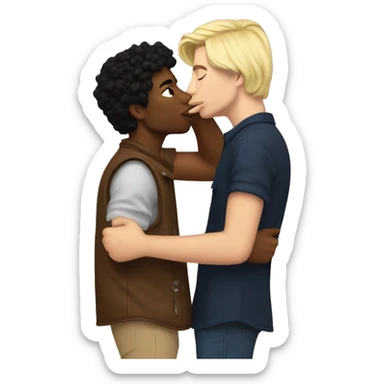 ken carson kissing carti sticker
