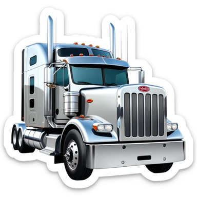 Peterbilt 18 wheeler  sticker