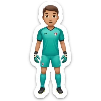 soccer goalkeeper full body hands in front sticker