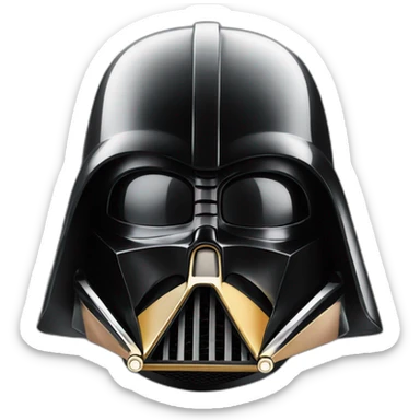 daft punk style darth vader helmet sticker