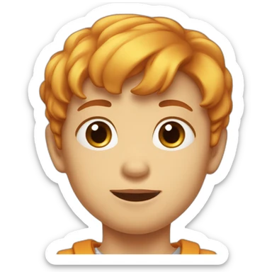 Petit garçon roux sticker