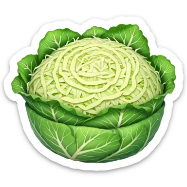 a big pile of grated cabbage no leaves and no cabbage sticker