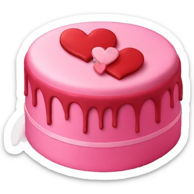 valentine’s day cake sticker