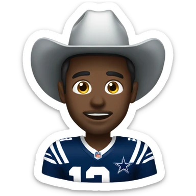 Dallas cowboy fan sticker