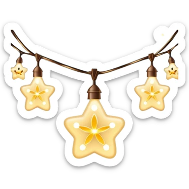 twinkle fairy string lights sticker