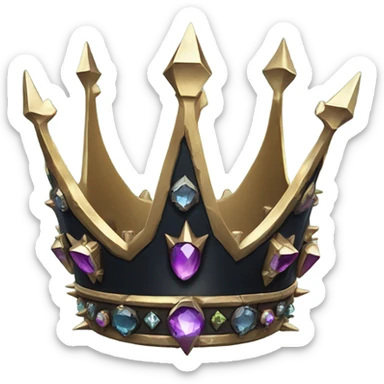 evil crown sticker