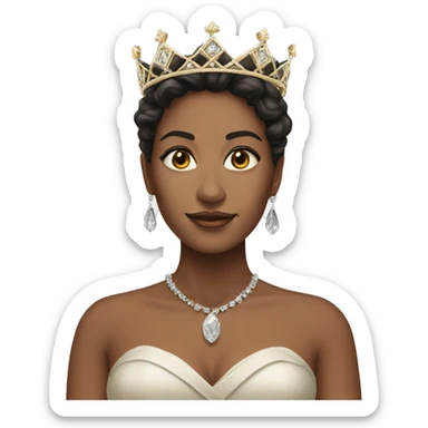 beautiful brunette queen  sticker