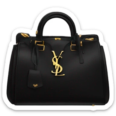 Black ysl bag sticker