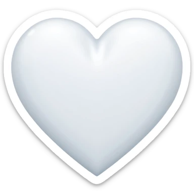 snow heart sticker