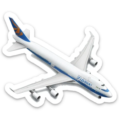 Boeing 747 sticker
