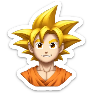 Goku super cute man sticker
