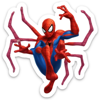 SPIDERMAN WITH SIX ARMS sticker
