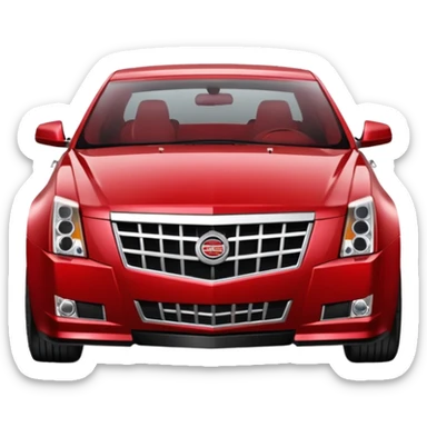2009 red Cadillac CTS  sticker