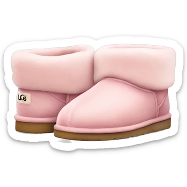 light pink ugg slippers  sticker