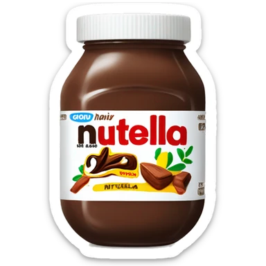 Draw a jar of Nutella  sticker