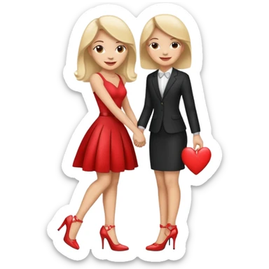 😗+🤌+👠+❤️ sticker