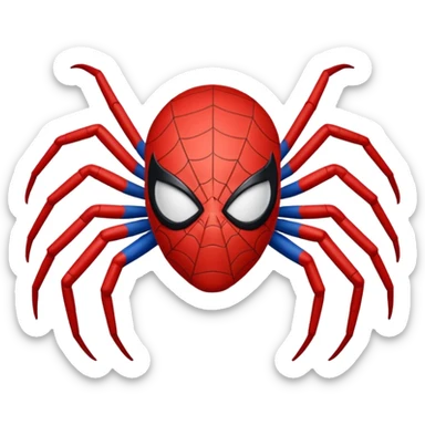 emoji de spiderman dormido sticker
