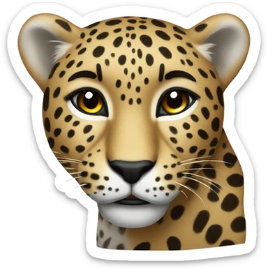 Leopard sticker