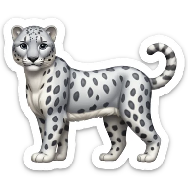  Snow leopard-whole body sticker
