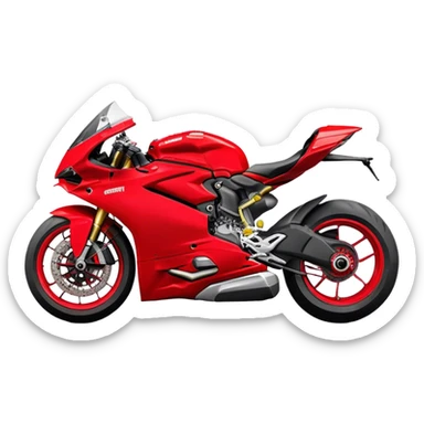 Ducati Panigale (Sportbike) - Ducati Panigale V4 (Model Year: 2022) (Iconic colour: Red) sticker