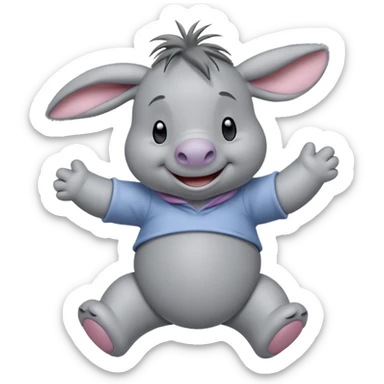 eeyore dancing sticker
