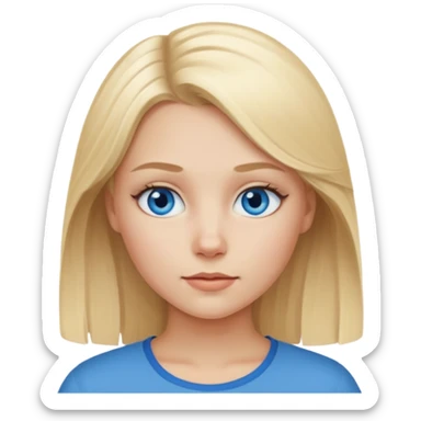 Scandinavian girl sticker