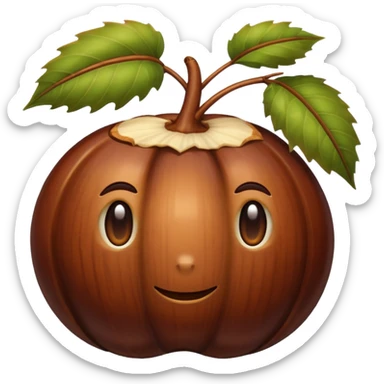 chestnut without face sticker