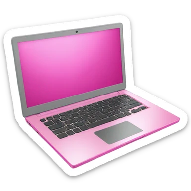 pink graphic design laptop sticker