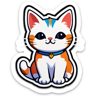 Cat sticker