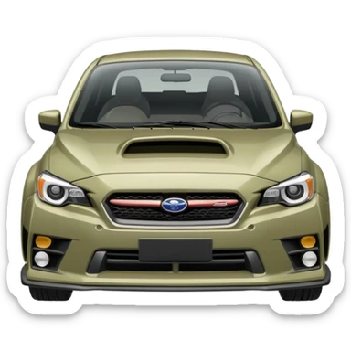 khaki grey Subaru sti sticker