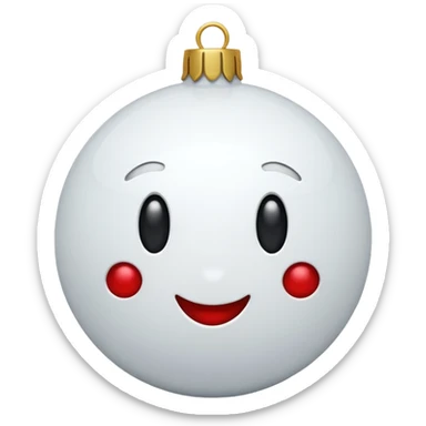 White christmas elements sticker