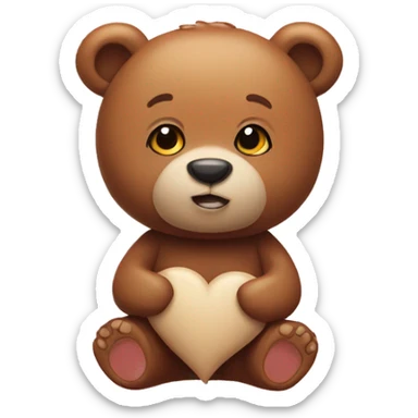 Love you bear sticker