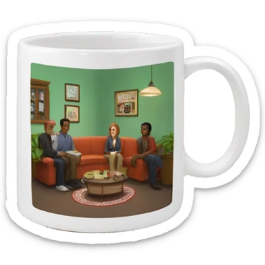Central perk mug sticker
